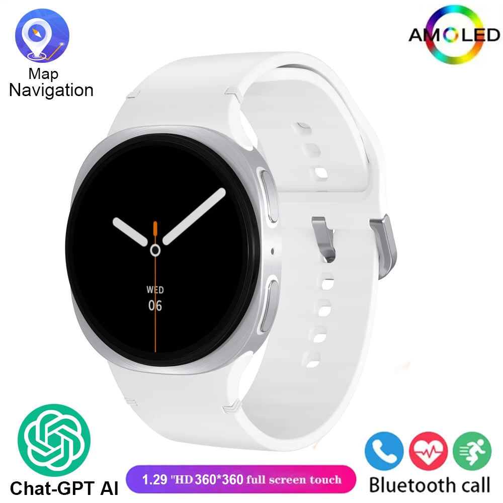 2025 nuevos relojes 8 Mini GPS Track reloj inteligente para hombres mujeres salud deporte AMOLED ritmo cardíaco Bluetooth llamada impermeable Smartwatch
