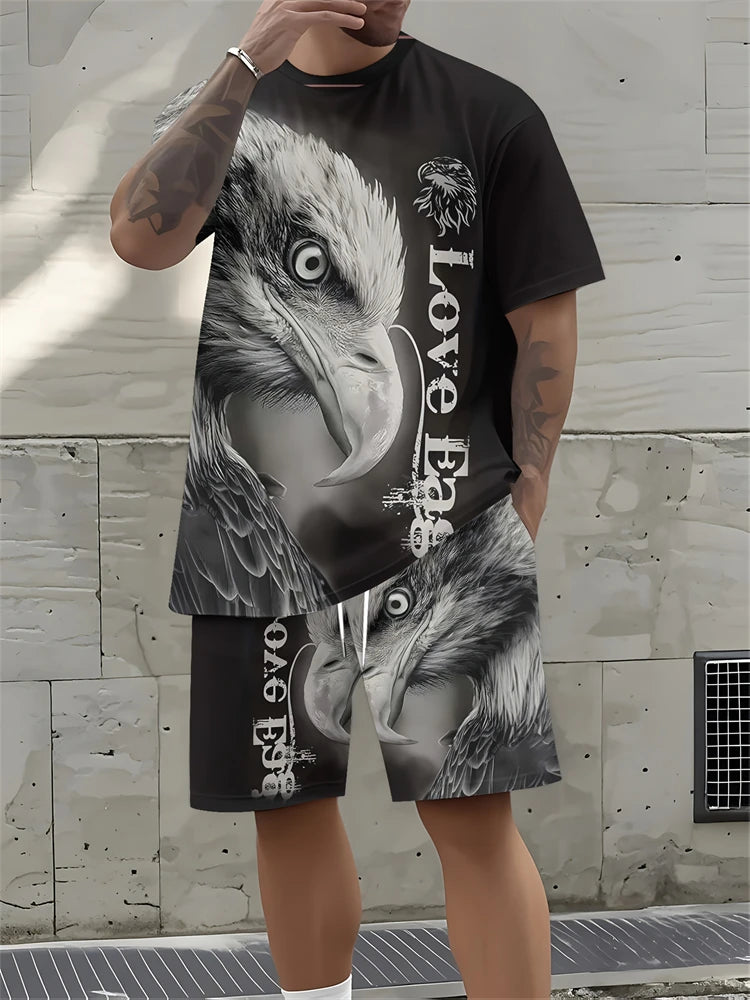 Conjunto Streetwear Hombre 2 Piezas | Camisa + Pantalón Corto Estampado