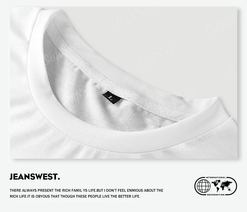 Camiseta de manga corta con cuello redondo para hombre, Jersey informal para exteriores, ropa de calle, camiseta deportiva, camisetas, ropa de gran tamaño