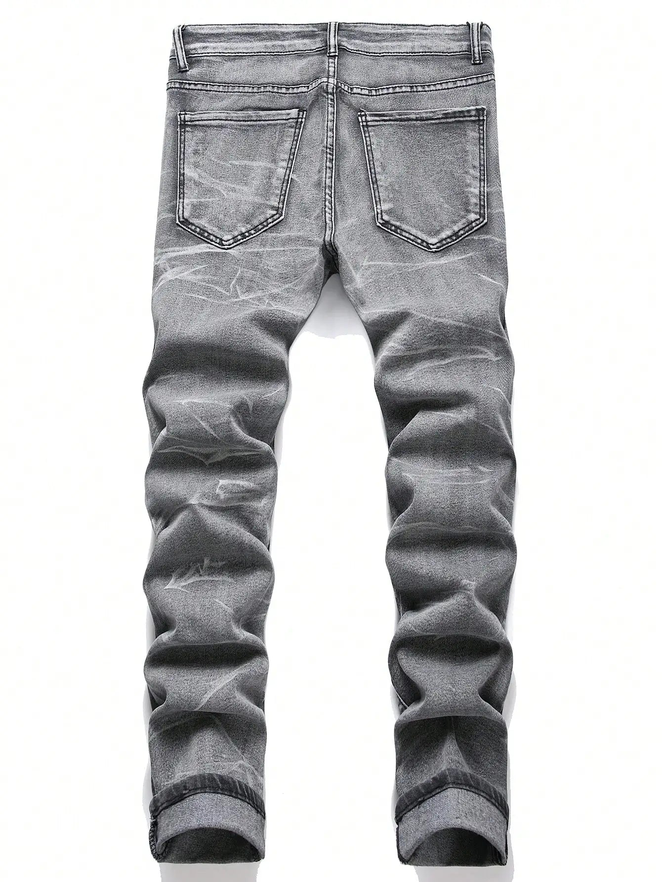 Pantalones Vaqueros Rasgados Hombre - Retales Ajustados