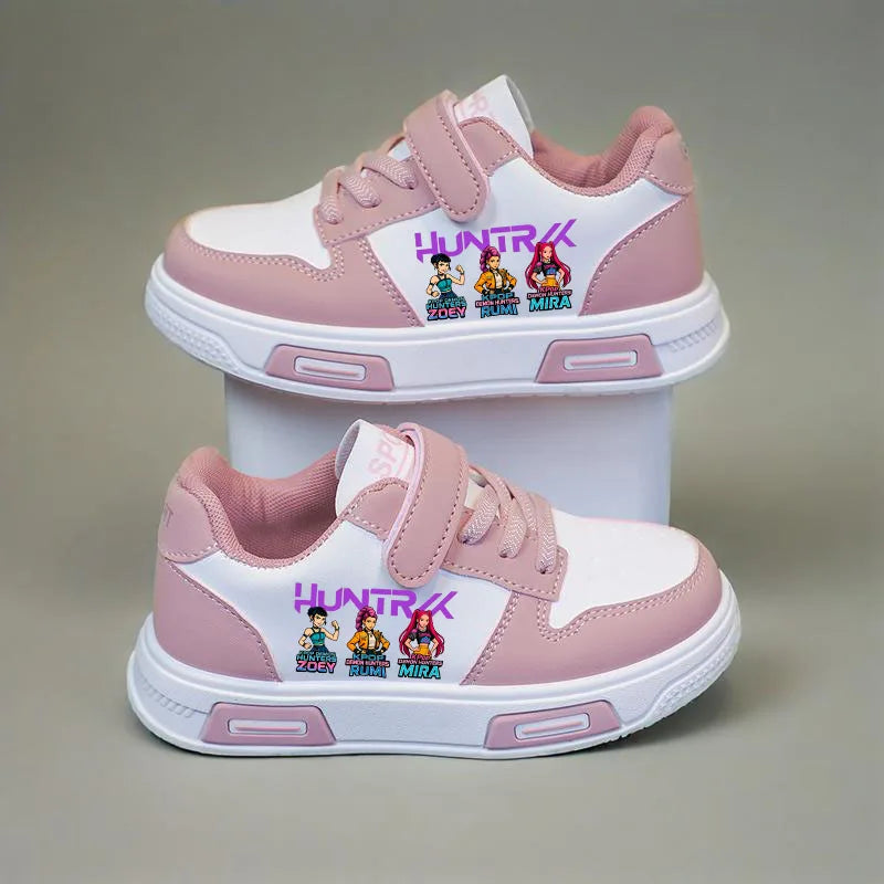 Zapatos informales para niños, zapatillas de deporte KPop Demon Hunters para niños, zapatillas deportivas antideslizantes para niñas, zapatos para caminar para niños pequeños, talla 21-37
