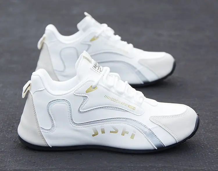 Zapatos de cuero para hombre, zapatillas transpirables de color sólido, antideslizantes, a la moda, impermeables, informales de viaje, novedad de otoño