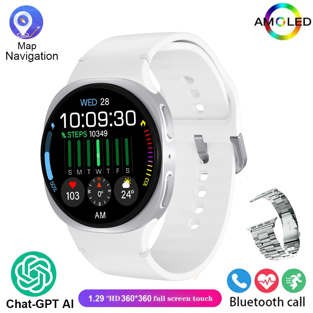 2025 nuevos relojes 8 Mini GPS Track reloj inteligente para hombres mujeres salud deporte AMOLED ritmo cardíaco Bluetooth llamada impermeable Smartwatch