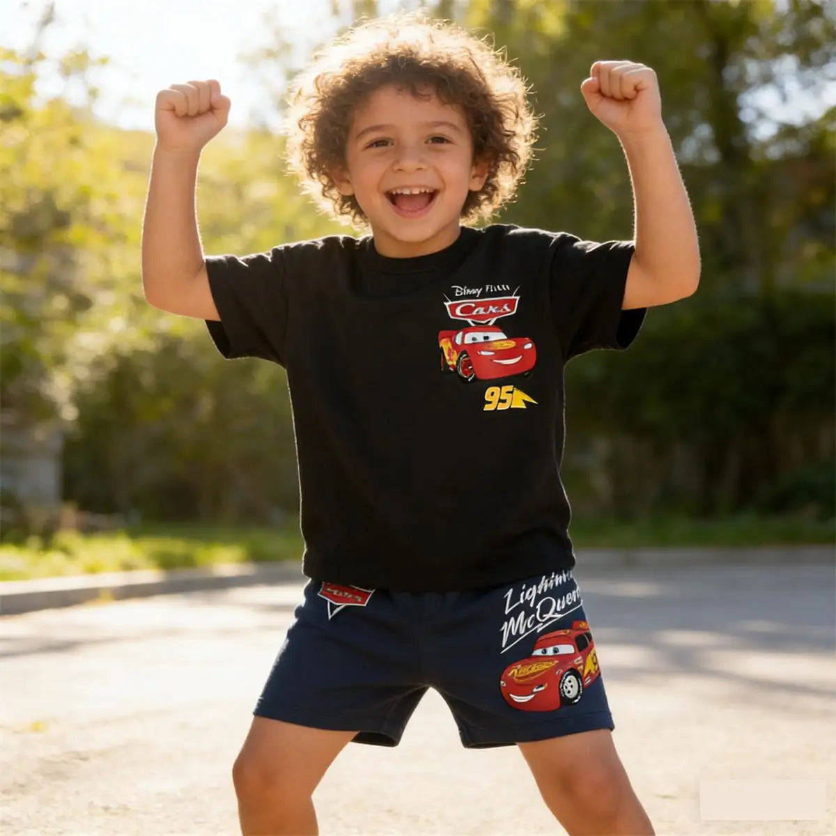 Ropa de verano para niños, camiseta de dibujos animados + Pantalones cortos, conjunto de 2 piezas, camisetas estampadas bonitas para niños, pantalones cortos que combinan con todo, disfraz para niños 2026