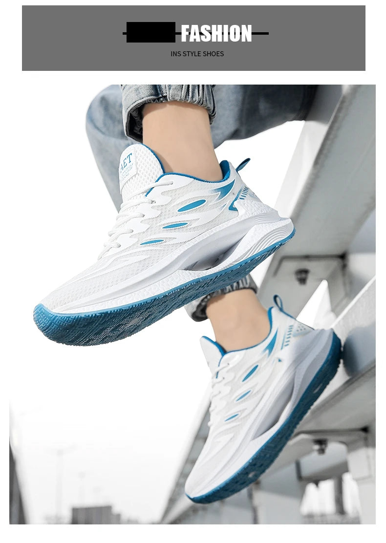 Zapatos deportivos transpirables para hombre, novedad de primavera, malla, moda informal, zapatos versátiles de moda para hombre, zapatos para correr de verano adecuados para deportes al aire libre