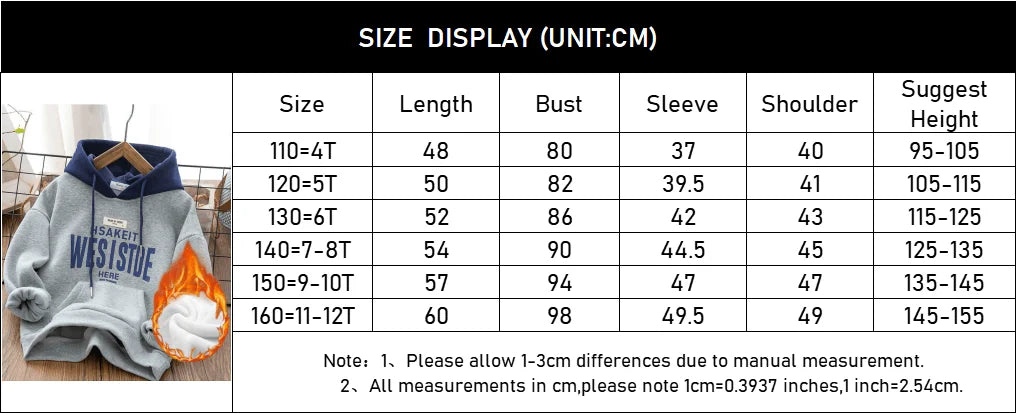 Sudadera Capucha Niños 4-12 Años - Jersey Deportivo Otoño