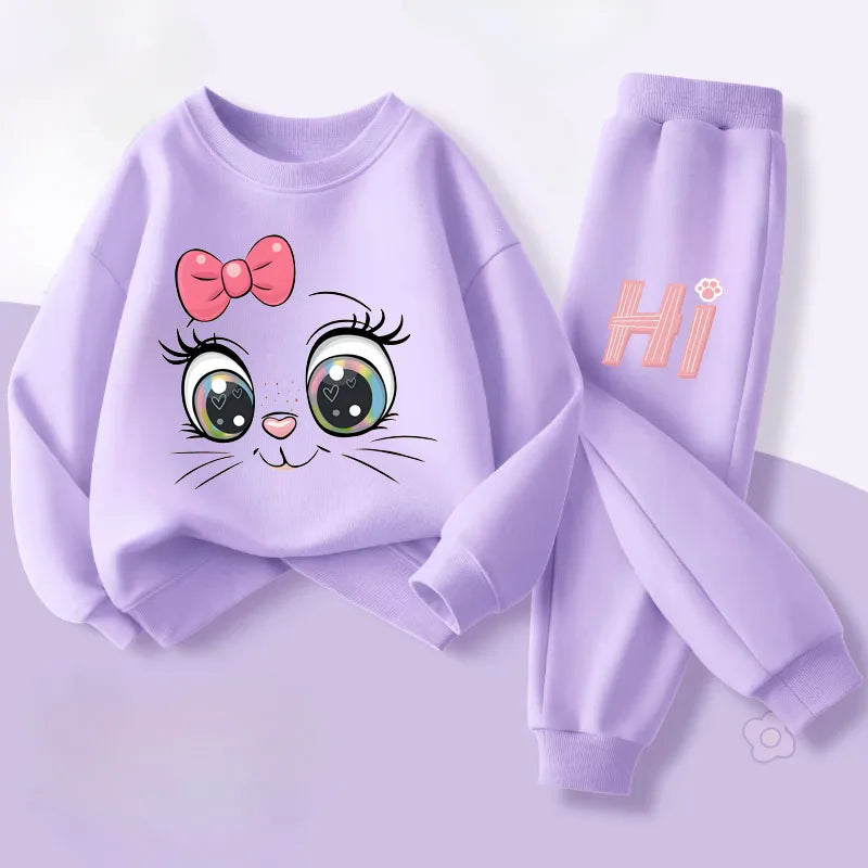 Conjunto Sudadera Niñas - Capucha + Pantalón 2 Piezas