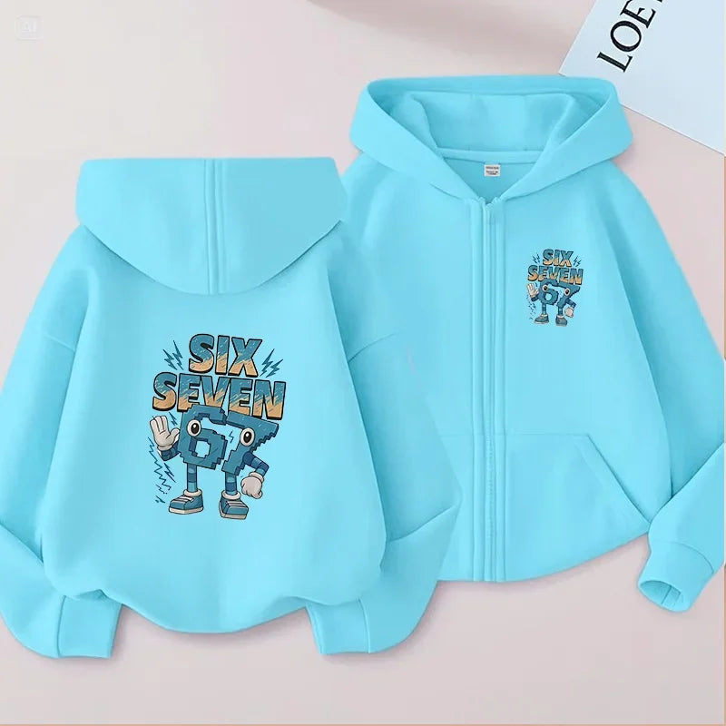 Camisa infantil con cremallera de diseño moderno y creativo para deportes de interior y exterior.