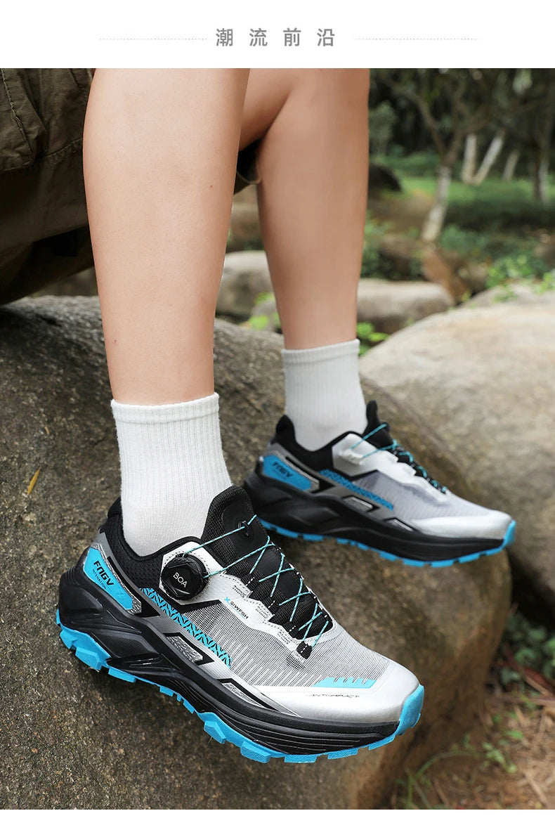 Zapatos de senderismo al aire libre con estilo para hombre, zapatillas de senderismo resistentes con forro cálido de felpa para calzado masculino de invierno