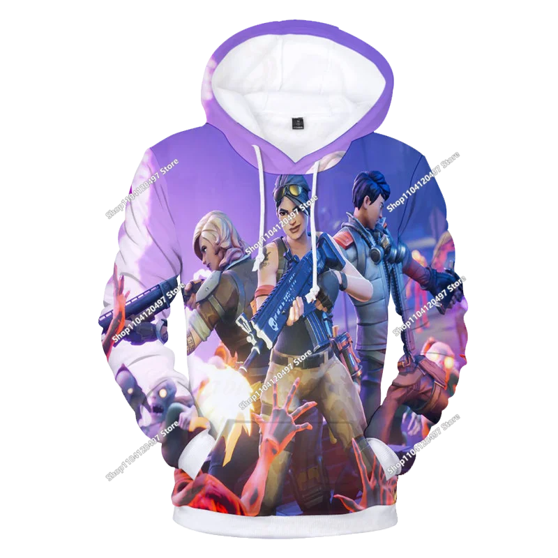 Sudaderas con capucha para niños Anime Harajuku Fortnite Cosplay Sudadera con capucha sudaderas con capucha primavera otoño ropa para niños Tops