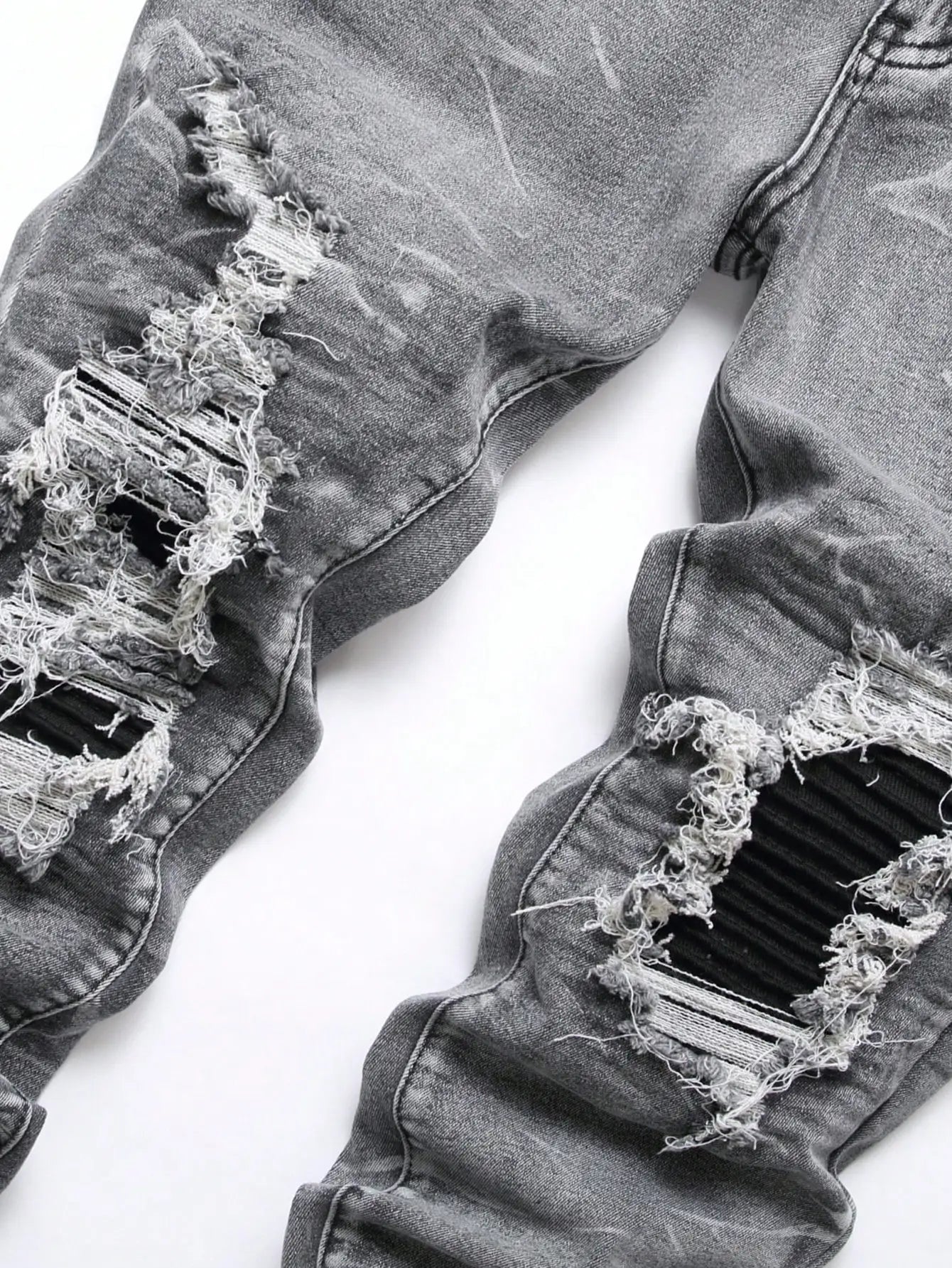Pantalones Vaqueros Rasgados Hombre - Retales Ajustados
