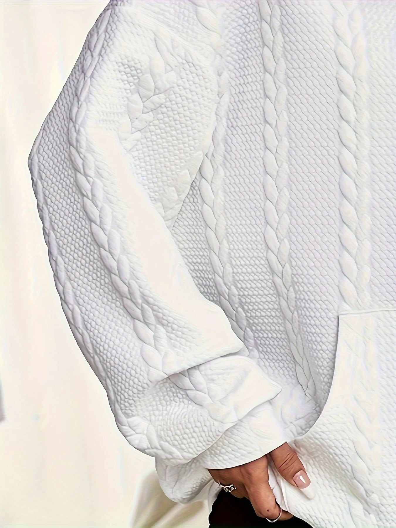 Diseñado con un sentido del corazón, sudadera con capucha holgada informal estampada para mujer de talla grande para uso diario informal