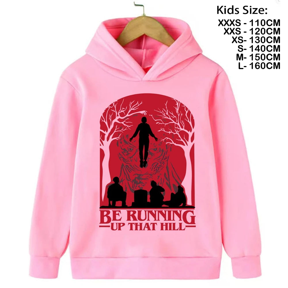 Eddie Munson Demogorgon Hawkins Cannibal Flower Sudadera con capucha Niños Dibujos animados Niños Niñas Niños Sudaderas