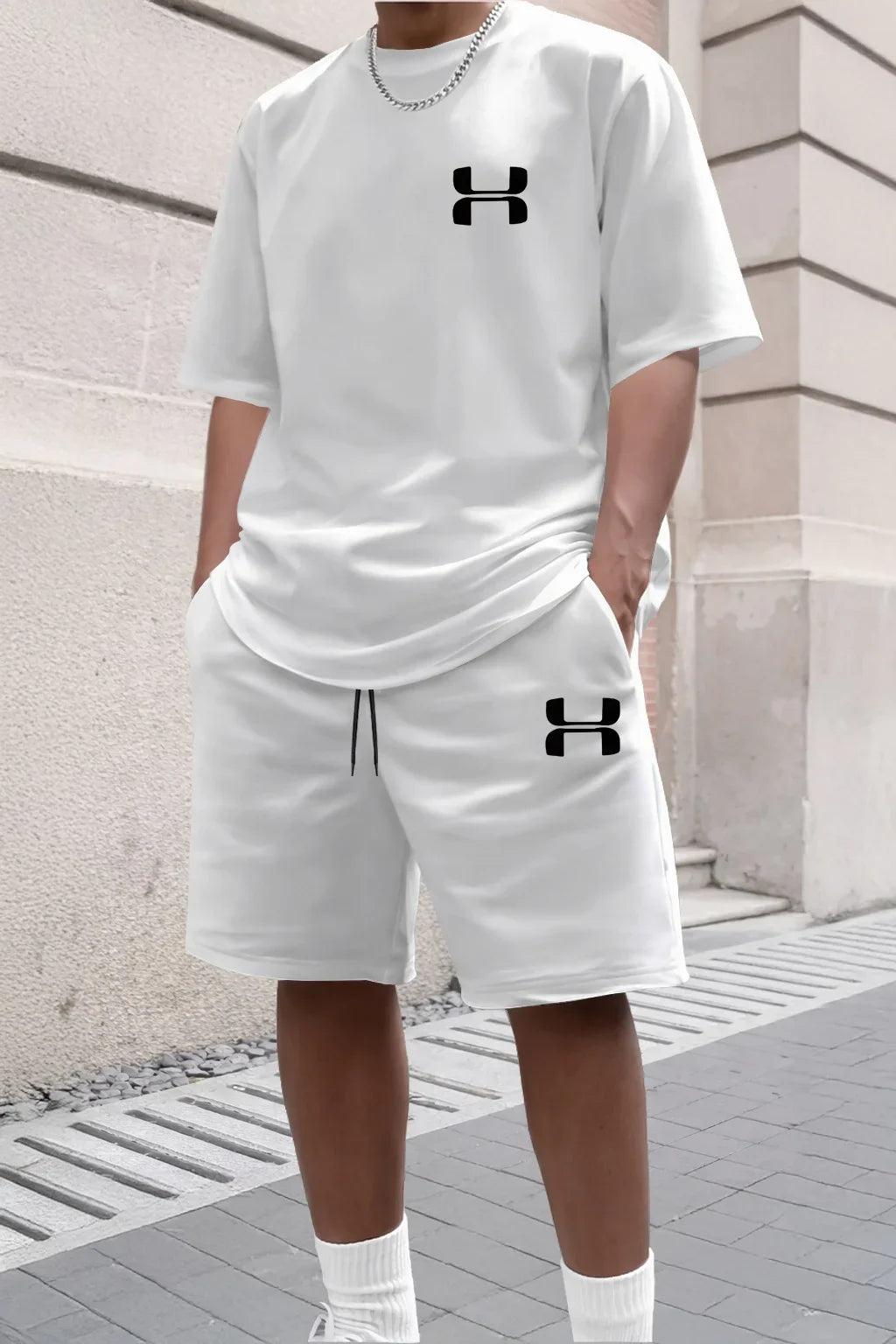 Conjunto Deportivo para Hombre 2026, Camiseta de Manga Corta y Pantalones Cortos Deportivos, Conjunto de Dos Piezas Informal para Verano