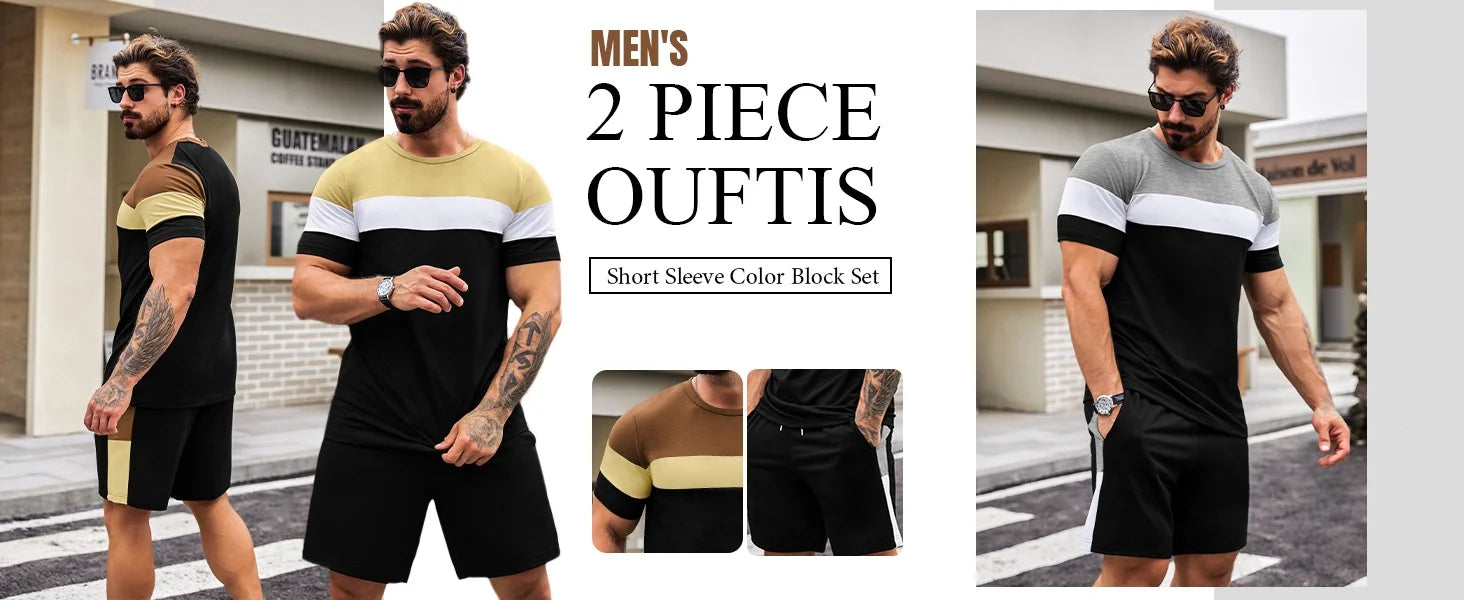 Nueva 2024 Camiseta de manga corta con cuello redondo, conjunto de pantalones cortos de moda con estampado de León en 3D, conjunto de 2 piezas de deportes de verano para hombres