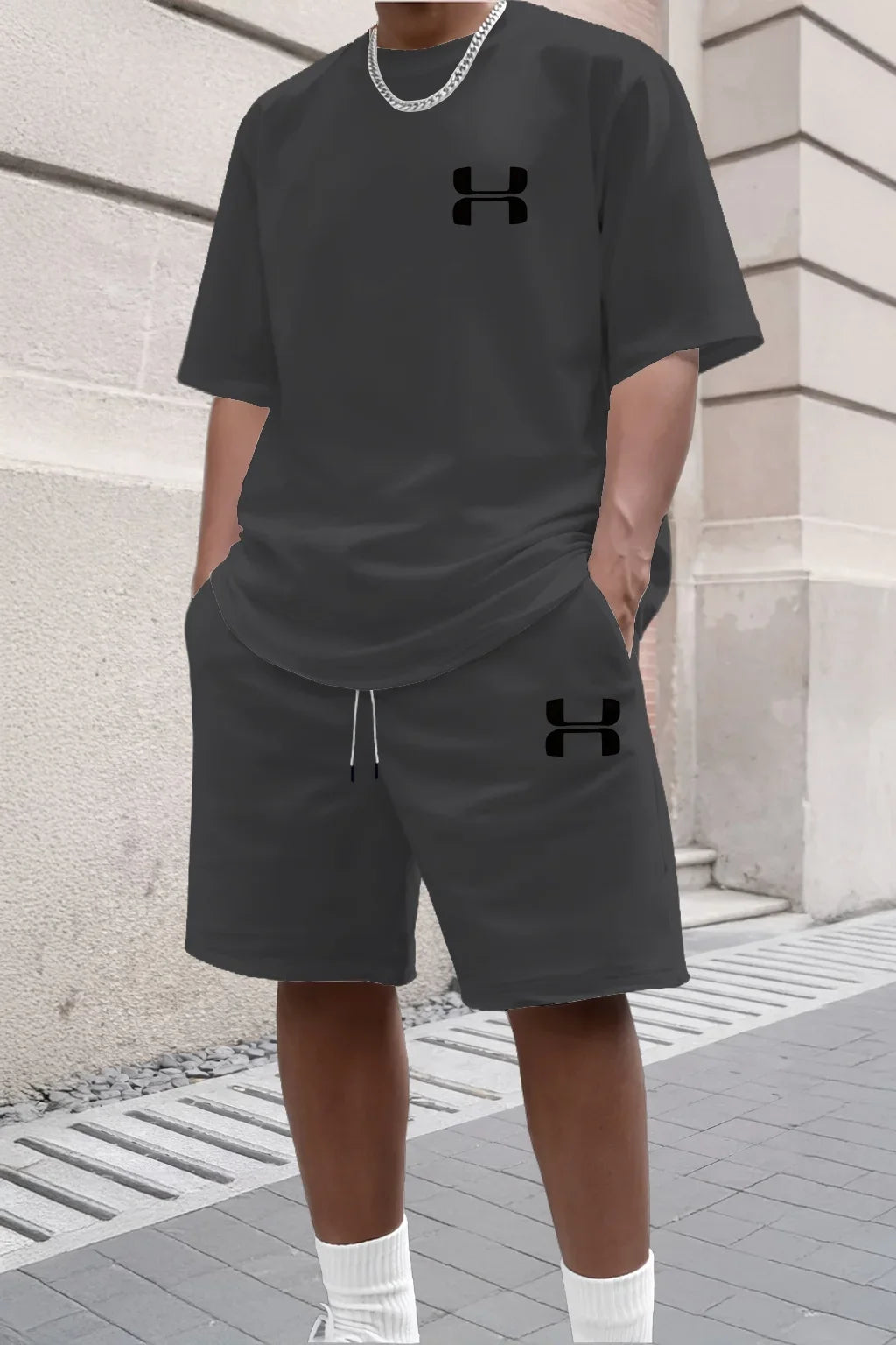 Conjunto Deportivo para Hombre 2026, Camiseta de Manga Corta y Pantalones Cortos Deportivos, Conjunto de Dos Piezas Informal para Verano