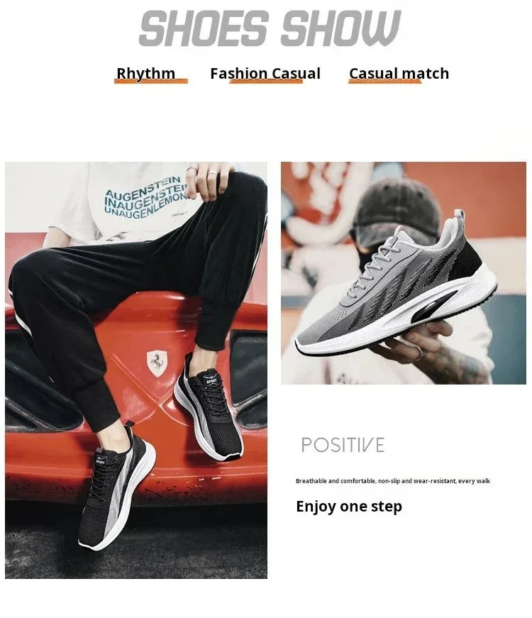 New Shoes for Men Casual Slip on Fashion Sneakers Breathable Running Shoes Outdoor Walking Training Tennis Shoes