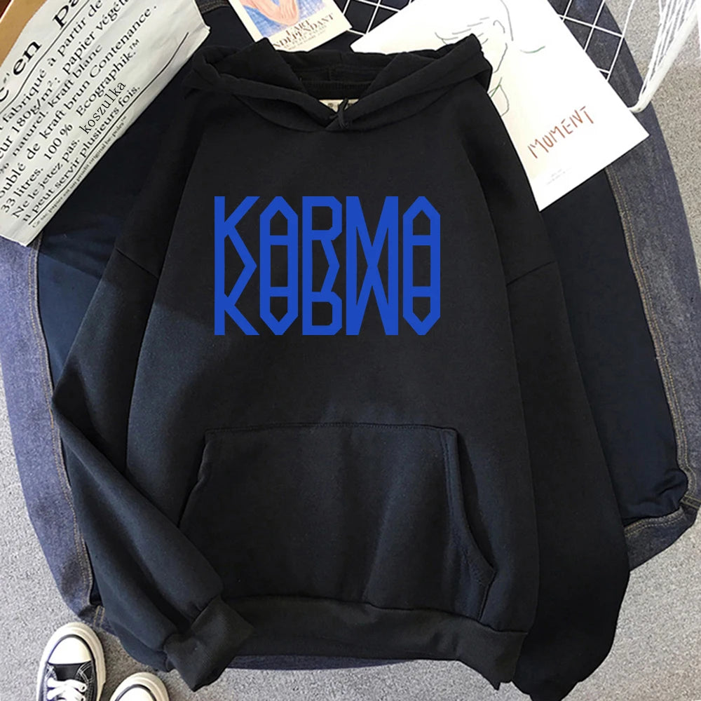 2025 nuevo álbum KARMA Sudadera con capucha Hot Song Ceremony Retro mujeres/hombres sudaderas con capucha Otoño Invierno ropa estética sudadera Vintage