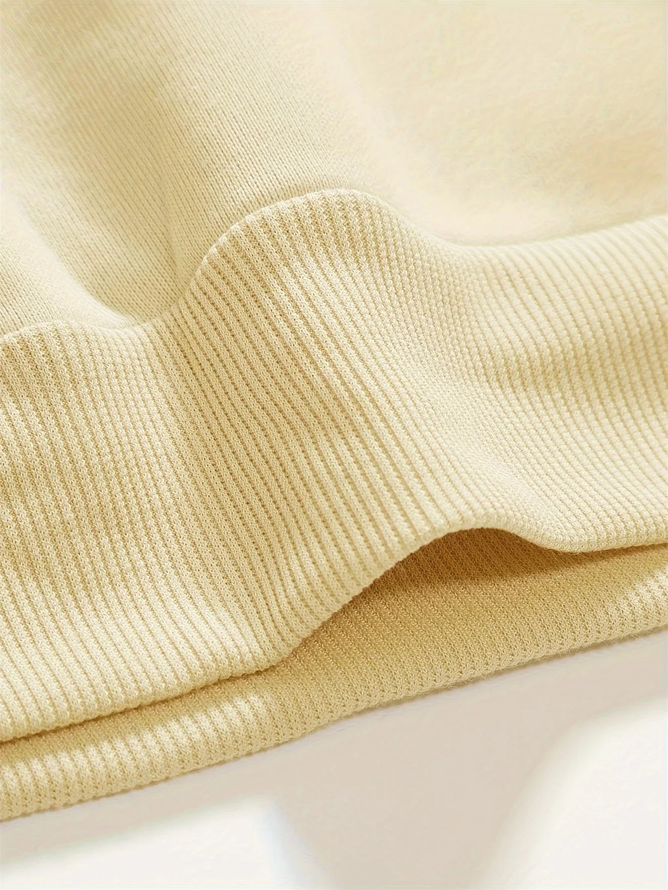 Sudadera holgada informal de otoño e invierno para hombre, sudadera clásica de manga larga con estampado geométrico de montaña y color beige a la moda
