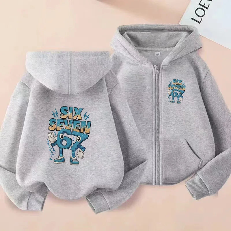 Camisa infantil con cremallera de diseño moderno y creativo para deportes de interior y exterior.