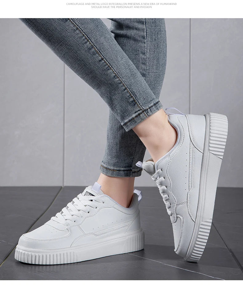 Zapatillas Mujer Blancas Casual - Transpirables