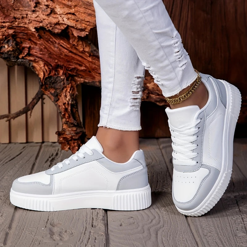 MAEDEF zapatos de mujer, zapatos vulcanizados informales para hombre, zapatillas de deporte con cordones para mujer, zapatos deportivos Unisex cómodos y ligeros antideslizantes
