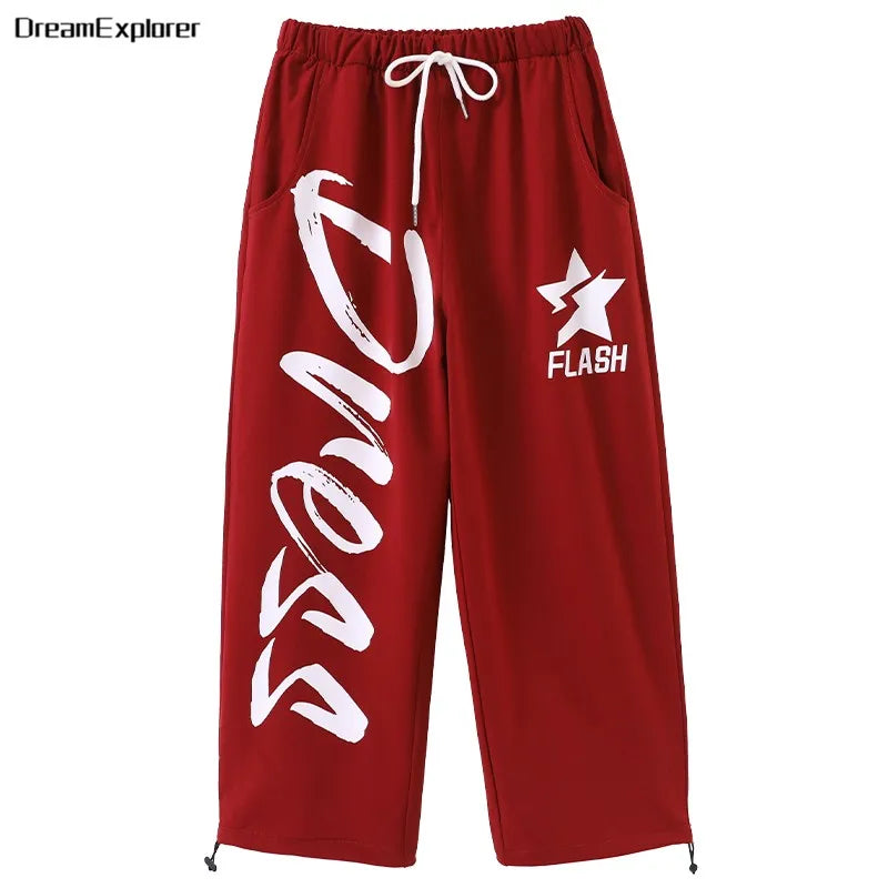 Top corto k-pop para niñas, pantalones deportivos con letras a la moda, conjuntos de ropa de grupo para niñas, ropa informal estilo Hip Hop, disfraces de Jazz para niños