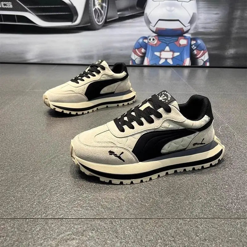 Zapatos informales para hombre, calzado deportivo, zapatos informales de verano con suela gruesa para hombre, zapatos suaves y cómodos antideslizantes, zapatos de moda para exteriores