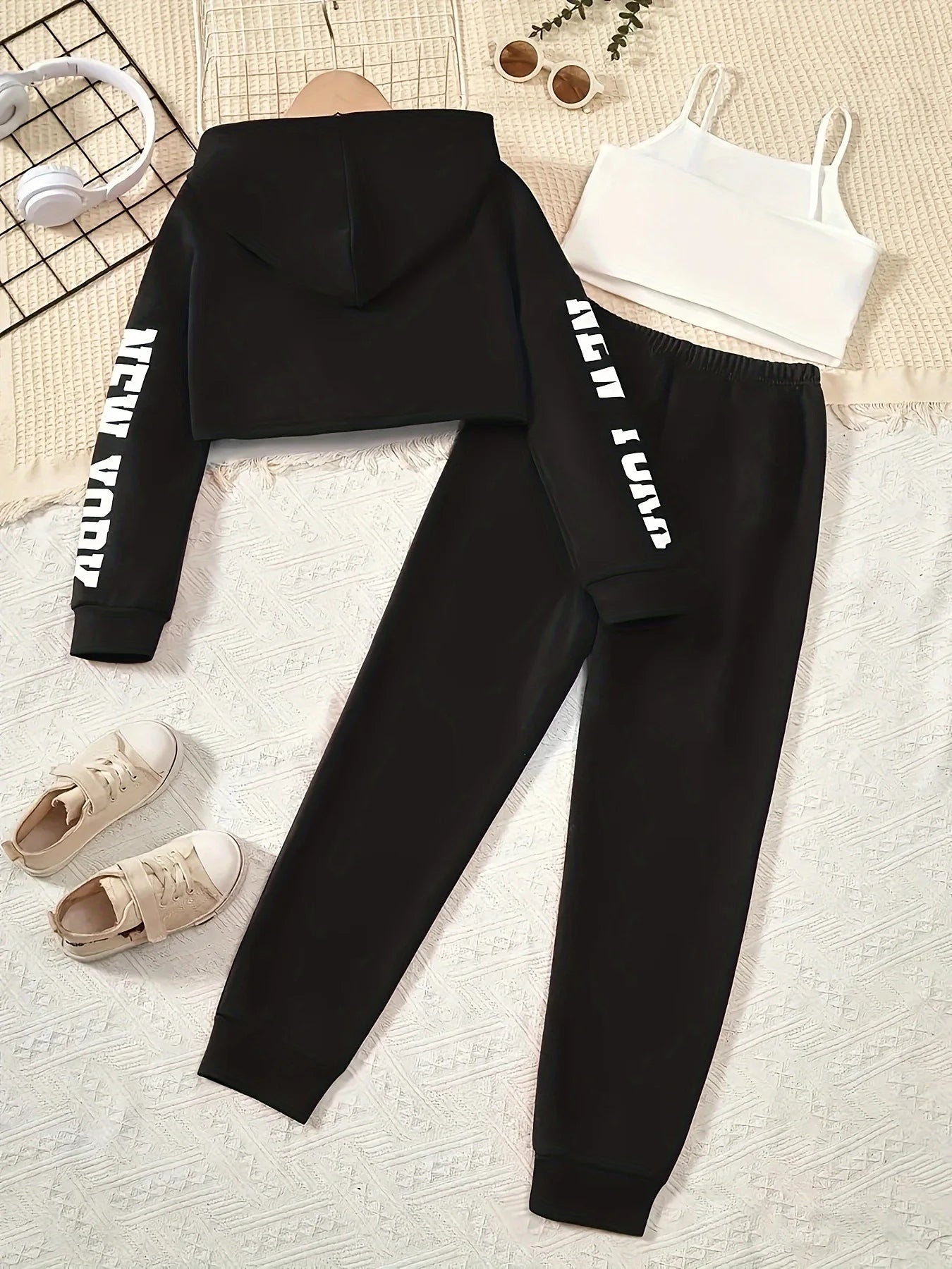 Conjunto Primavera Niñas 4-12 Años - Sudadera + Leggings NY