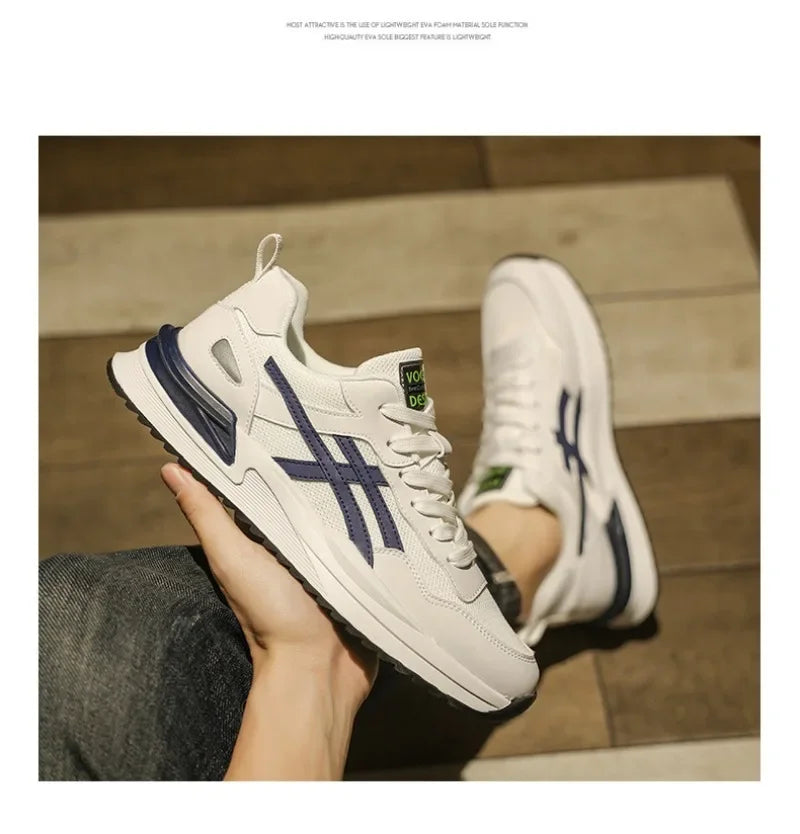 Zapatillas de deporte transpirables para hombre, zapatos informales con cordones para correr, tenis, baratos, liquidación, envío gratis