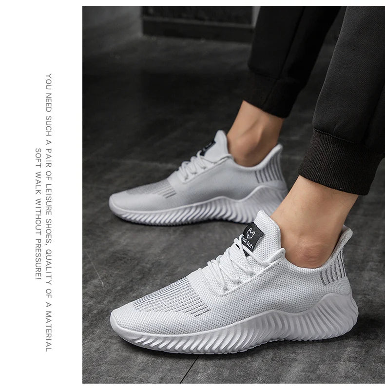 Shoes for Men Designer Men Shoes Breathable Mesh White Men's Tennis Trainers Male Casual Sneakers Zapatos Hombre Tenis Masculino