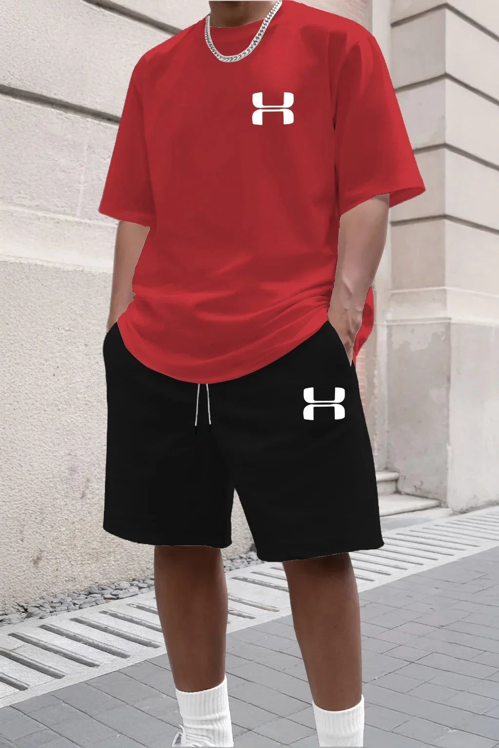 Conjunto Deportivo para Hombre 2026, Camiseta de Manga Corta y Pantalones Cortos Deportivos, Conjunto de Dos Piezas Informal para Verano