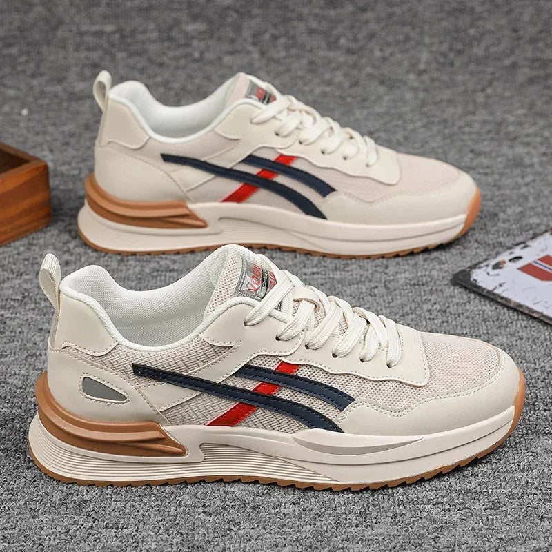 Zapatillas de deporte transpirables para hombre, zapatos informales con cordones para correr, tenis, baratos, liquidación, envío gratis