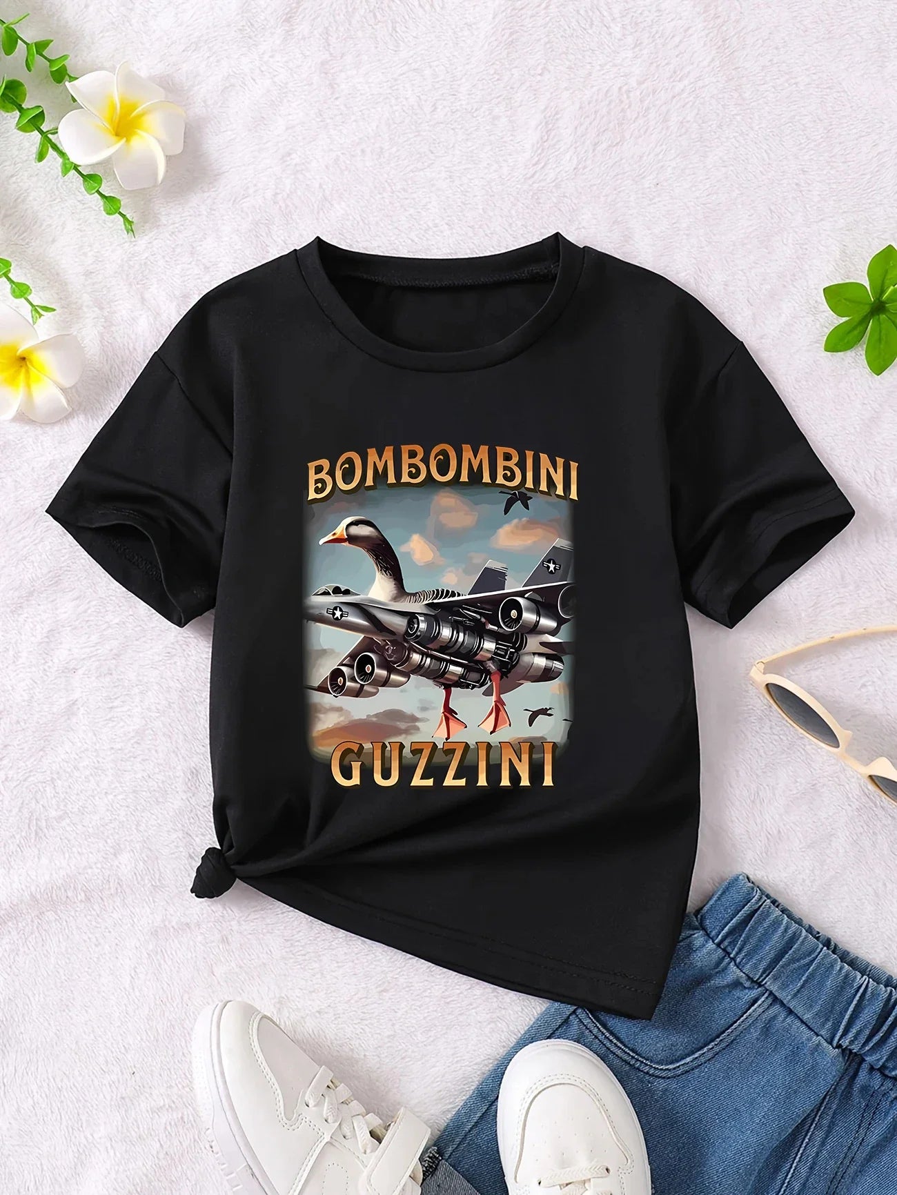 Y2k-Camiseta italiana con animales de Brainrot para niños y niñas, camisetas de manga corta de Tung Tung Sahur, camiseta bonita con meme divertido, ropa de verano