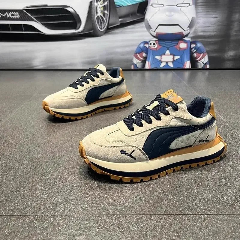 Zapatos informales para hombre, calzado deportivo, zapatos informales de verano con suela gruesa para hombre, zapatos suaves y cómodos antideslizantes, zapatos de moda para exteriores