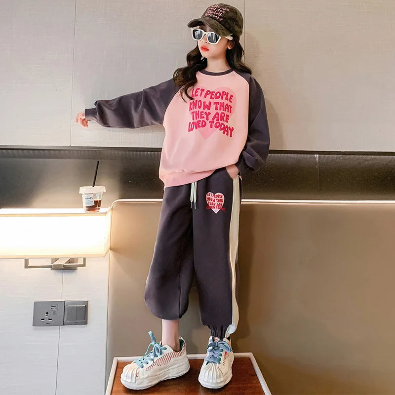 Chándal Lana Niñas 5-14 Años - Sudadera + Pantalones Invierno