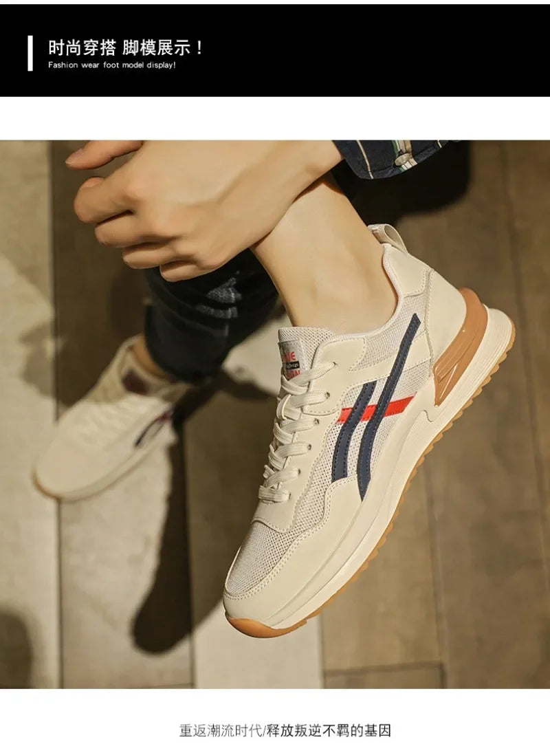 Zapatillas de deporte transpirables para hombre, zapatos informales con cordones para correr, tenis, baratos, liquidación, envío gratis