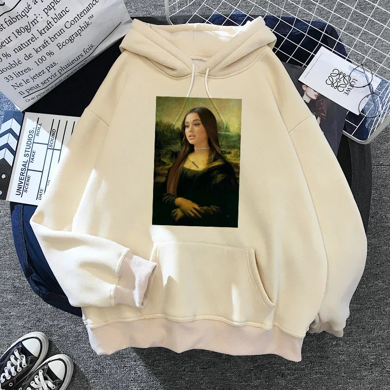 Sudadera con capucha de Ariana Grande Harajuku divertida para mujer/hombre, sudadera de los años 90, ropa para mujer/hombre, jerséis gráficos, capucha de gran tamaño Ulzzang Tumblr