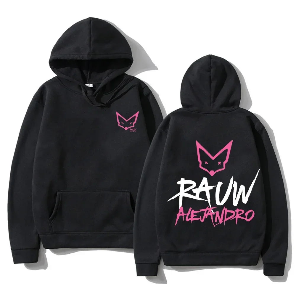 Men_Women Ropa Rapero Rauw Alejandro Saturno Sudaderas con capucha Manga larga Casual Polar Sudadera con capucha Sudadera Ropa Hombre Unisex