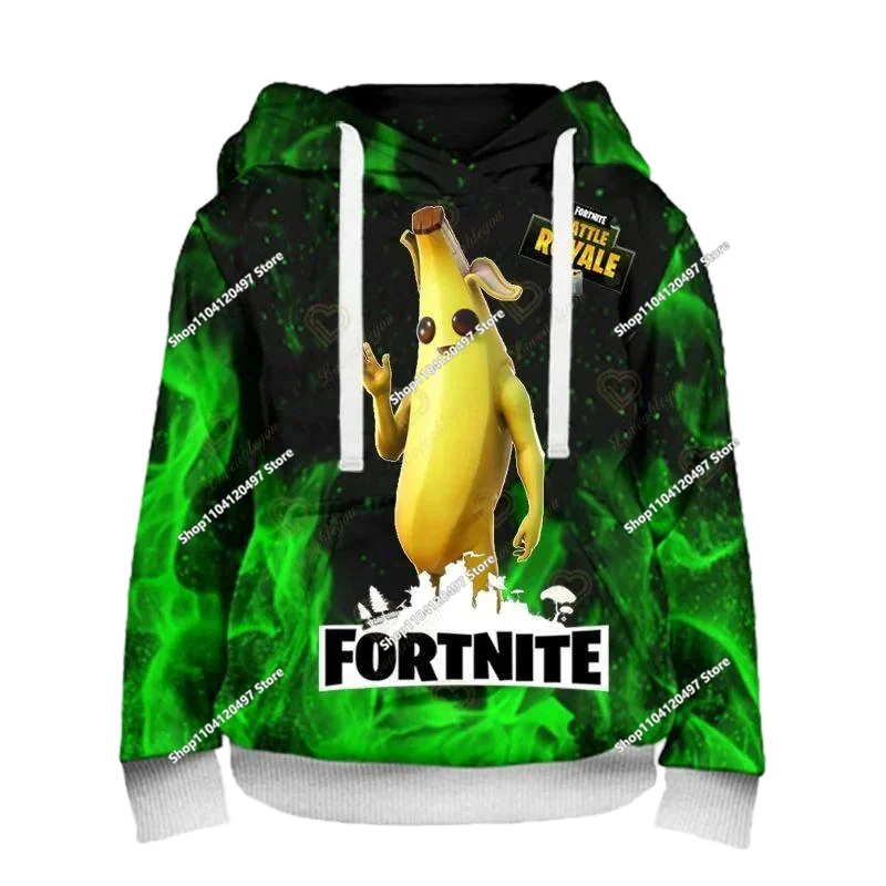 Sudaderas con capucha para niños Anime Harajuku Fortnite Cosplay Sudadera con capucha sudaderas con capucha primavera otoño ropa para niños Tops