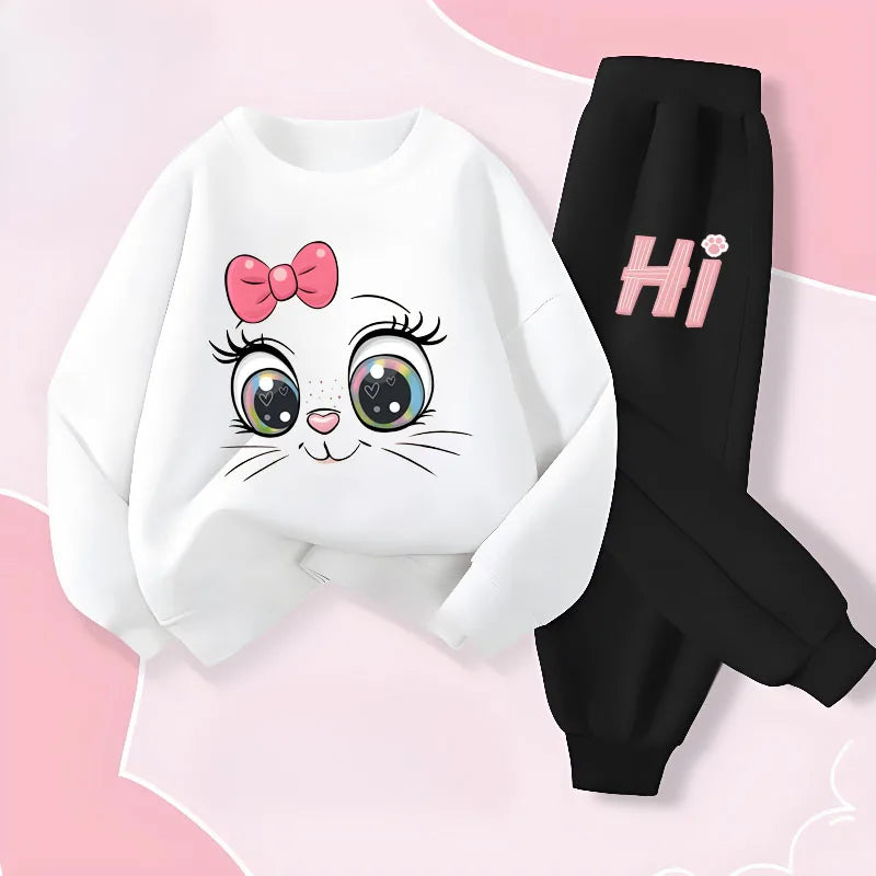 Conjunto Sudadera Niñas - Capucha + Pantalón 2 Piezas