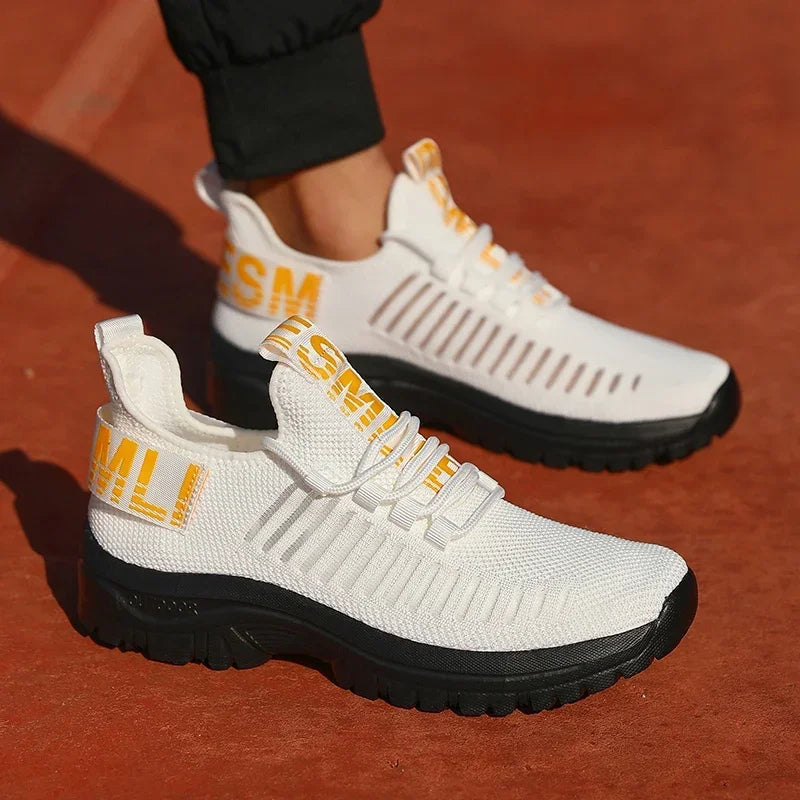 Tenis Masculino Shoes Summer Breathable High End Design Mesh Sneakers Lightweight Outdoor Exercise Casual Flat Shoes for Men