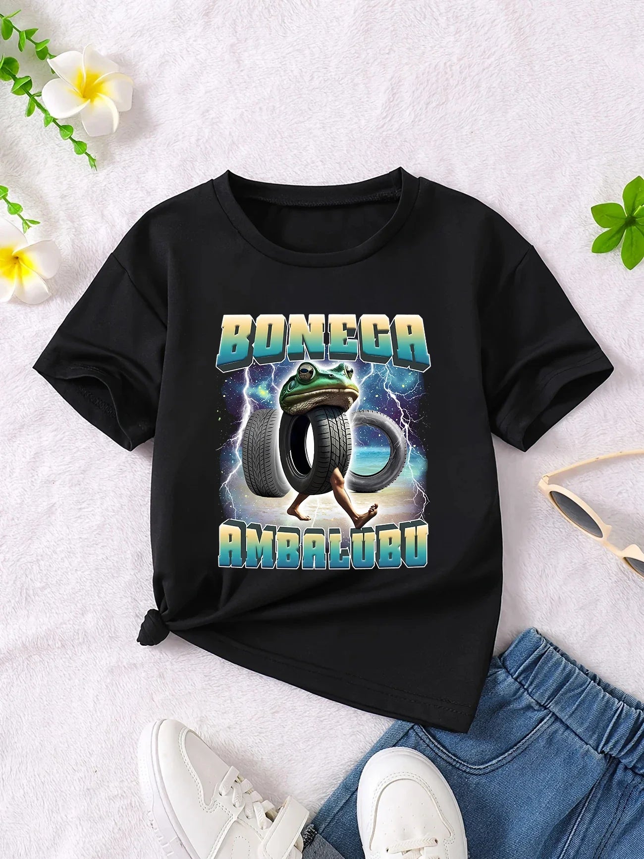 Y2k-Camiseta italiana con animales de Brainrot para niños y niñas, camisetas de manga corta de Tung Tung Sahur, camiseta bonita con meme divertido, ropa de verano