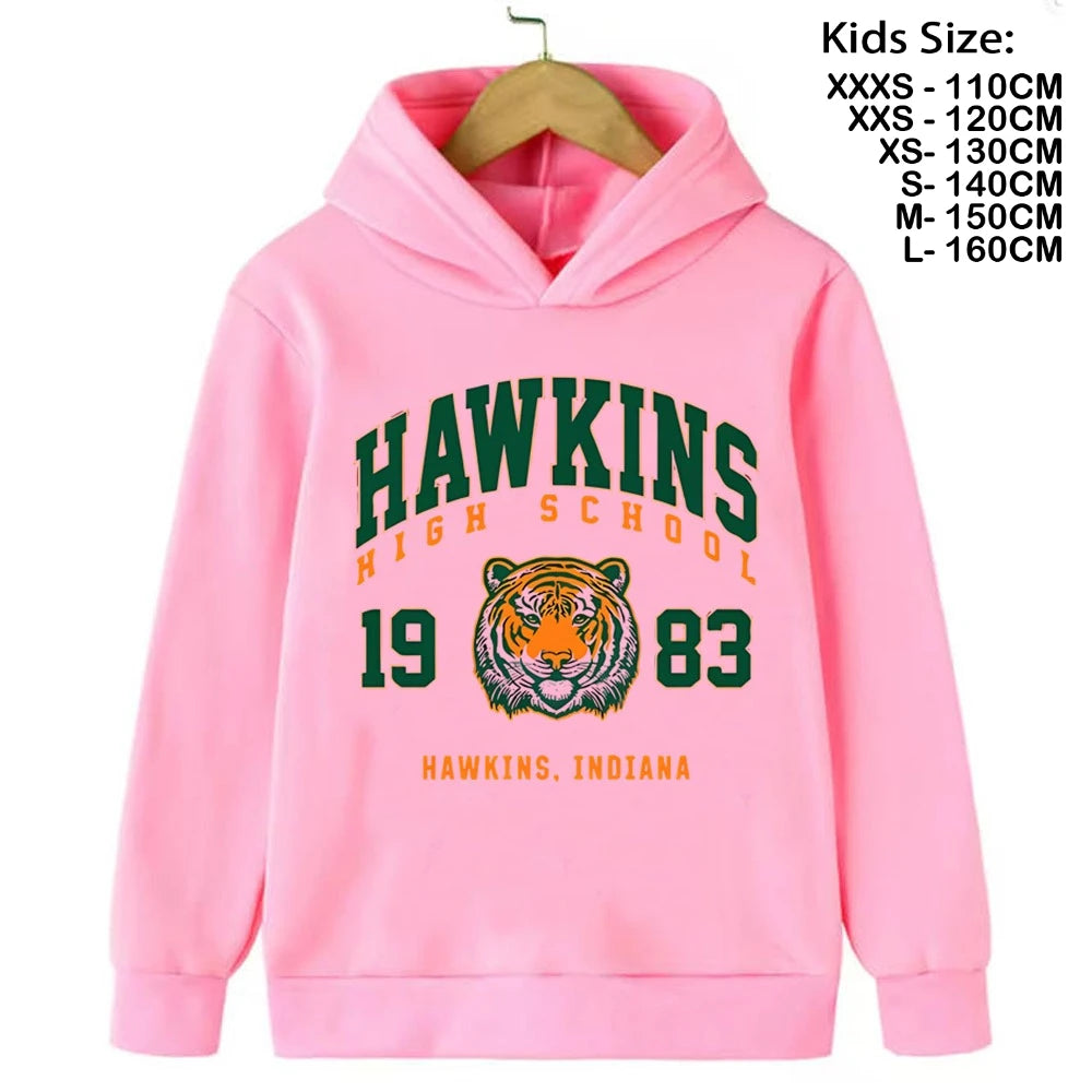 Eddie Munson Demogorgon Hawkins Cannibal Flower Sudadera con capucha Niños Dibujos animados Niños Niñas Niños Sudaderas