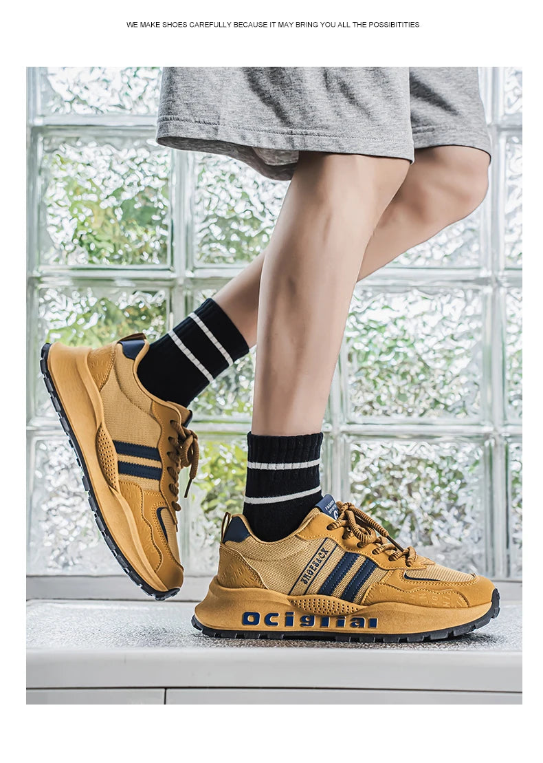 Trendy Brand Men's New Comfortable and Versatile Casual Shoes with Soft Soles Anti Slip and Wear-resistant Shoes Zapatos Hombre