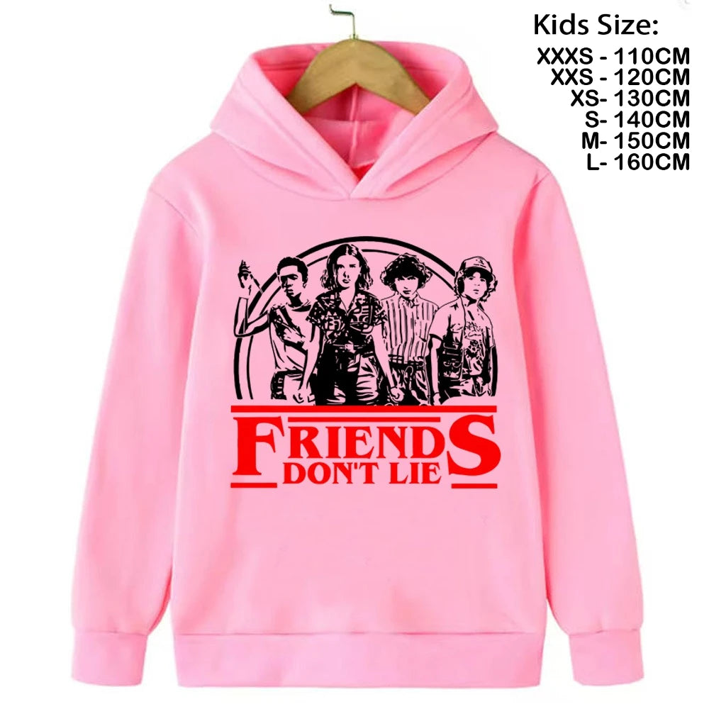 Eddie Munson Demogorgon Hawkins Cannibal Flower Sudadera con capucha Niños Dibujos animados Niños Niñas Niños Sudaderas