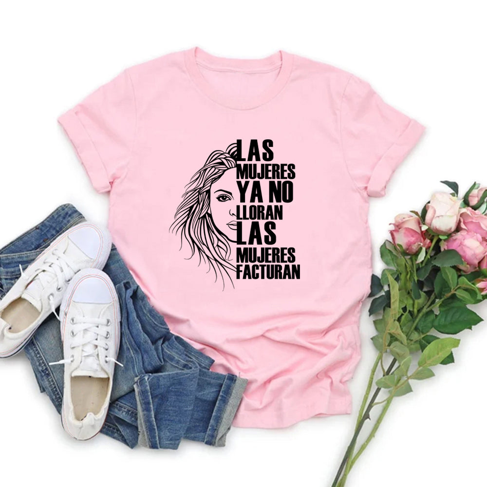 Shakira Las Mujeres Ya No Lloran camiseta mujer Don't Cry camiseta citas camisa Mujer camisetas Las Mujeres Facturan camisetas Top