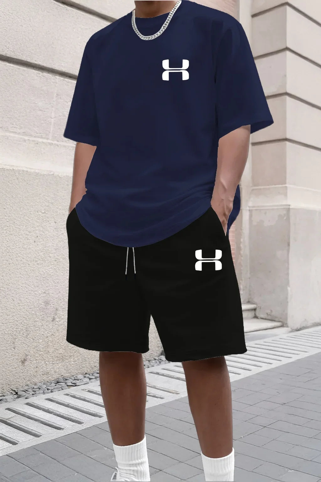 Conjunto Deportivo para Hombre 2026, Camiseta de Manga Corta y Pantalones Cortos Deportivos, Conjunto de Dos Piezas Informal para Verano