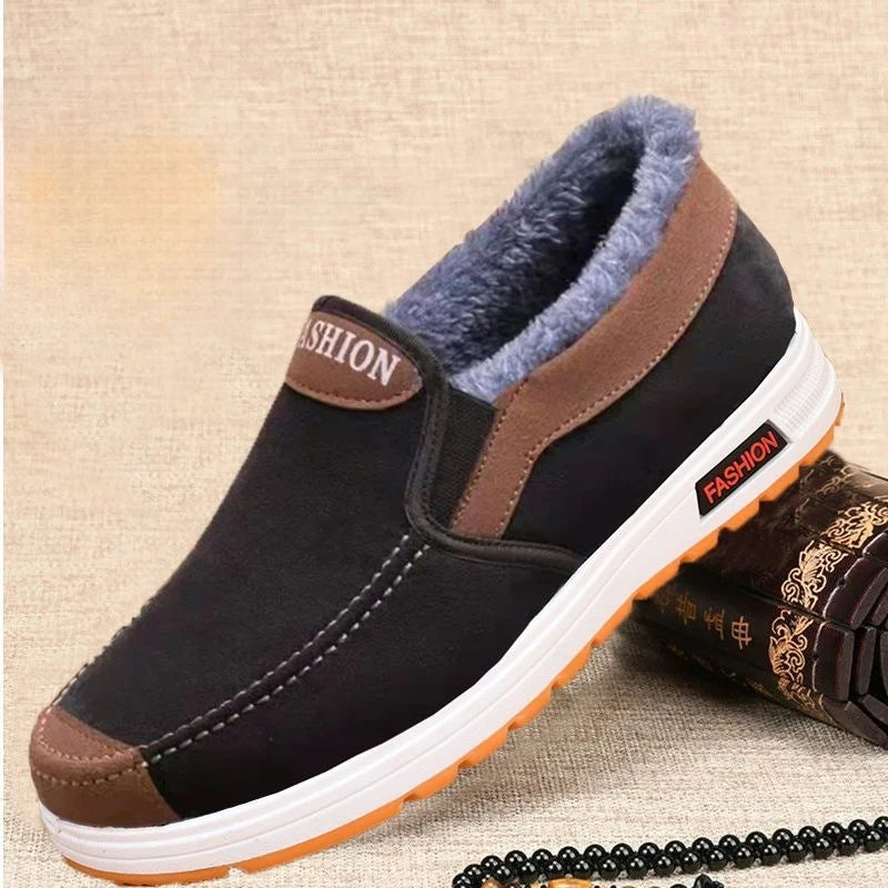 Shoes for Men Plus Size Male Loafers Lightweight Comfortable Sneakers Slip on Flats Soft Sole Male Casual Shoes Winter Zapatos