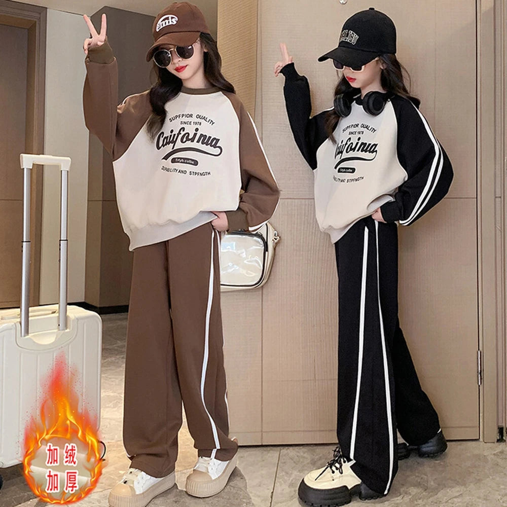 Chándal Lana Niñas 5-14 Años - Sudadera + Pantalones Invierno